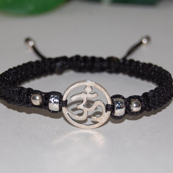 Om Bracelet,Yoga Bracelet,Shamballa Om Bracelet - Picture 2 of 2